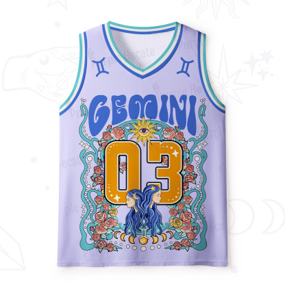 Purplehecate Gemini Spirit Zodiac Mesh Jersey Tank Top