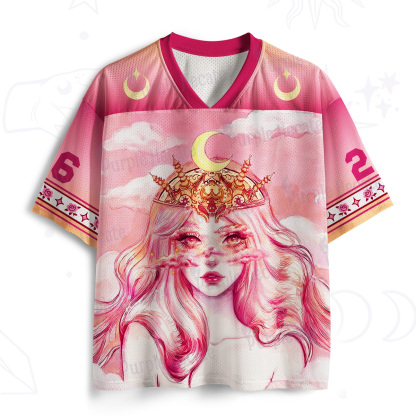 Purplehecate Pink Moon Goddess Witchy Mesh Jersey