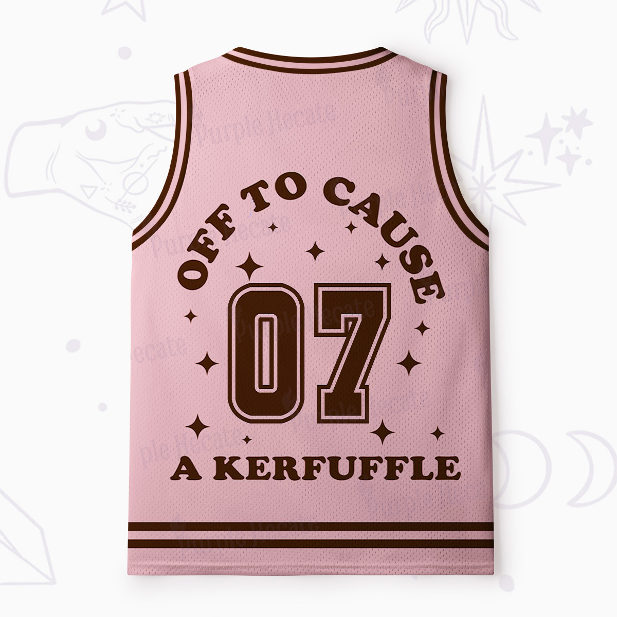 Purplehecate Off To Cause A Kerfuffle Mesh Jersey Tank Top