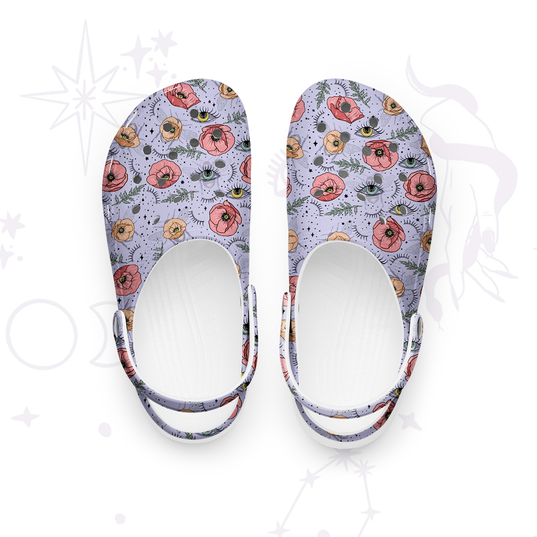 Purplehecate The Bee's Knees Rubber Clogs