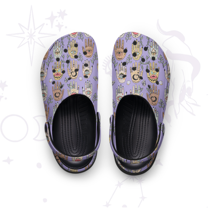 Purplehecate Helping Hands Rubber Clogs