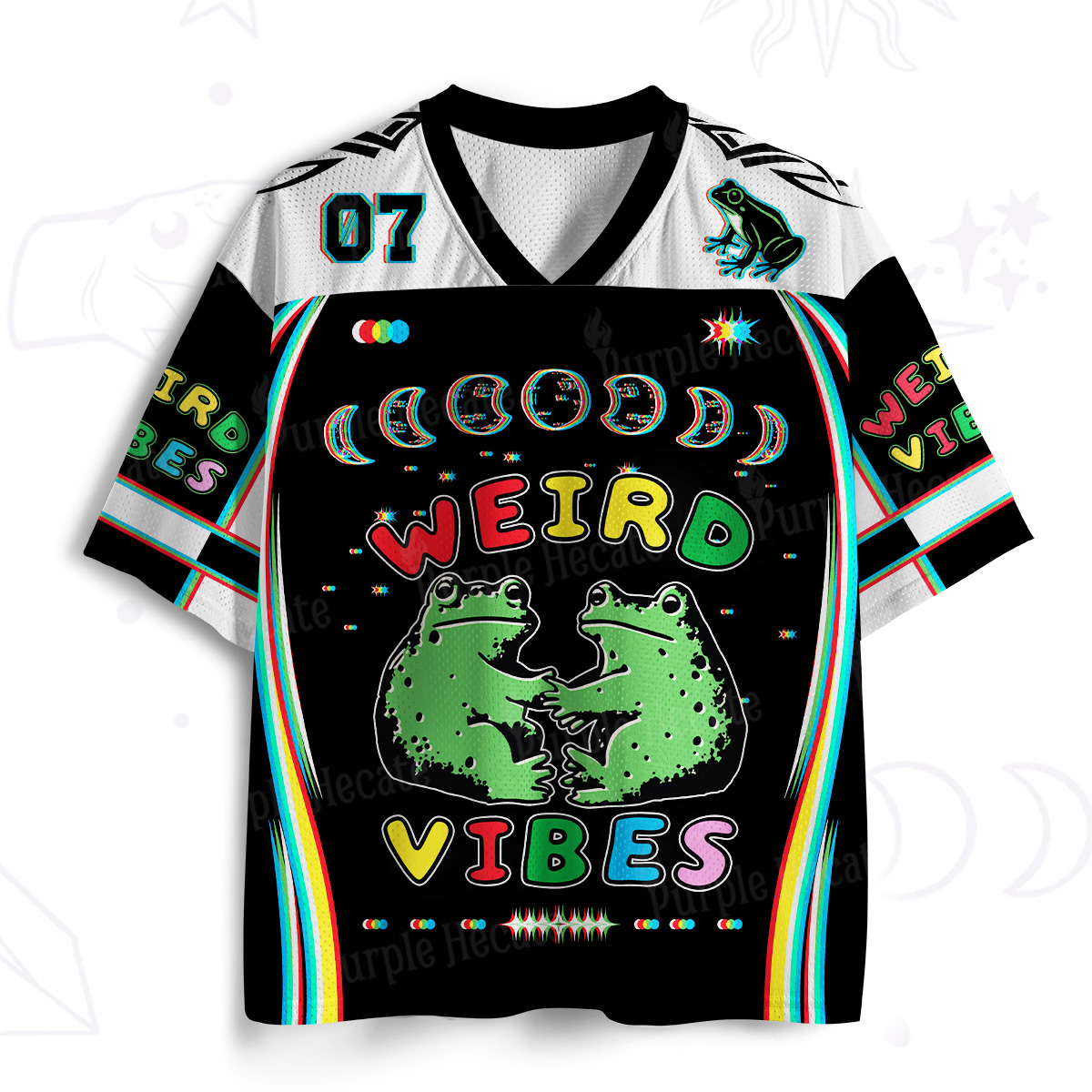 Purplehecate Weird Frog Vibes Mesh Jersey