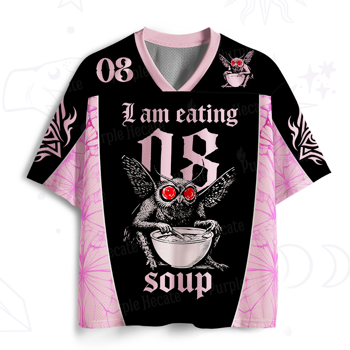 Purplehecate Mothman Eating Soup Mesh Jersey