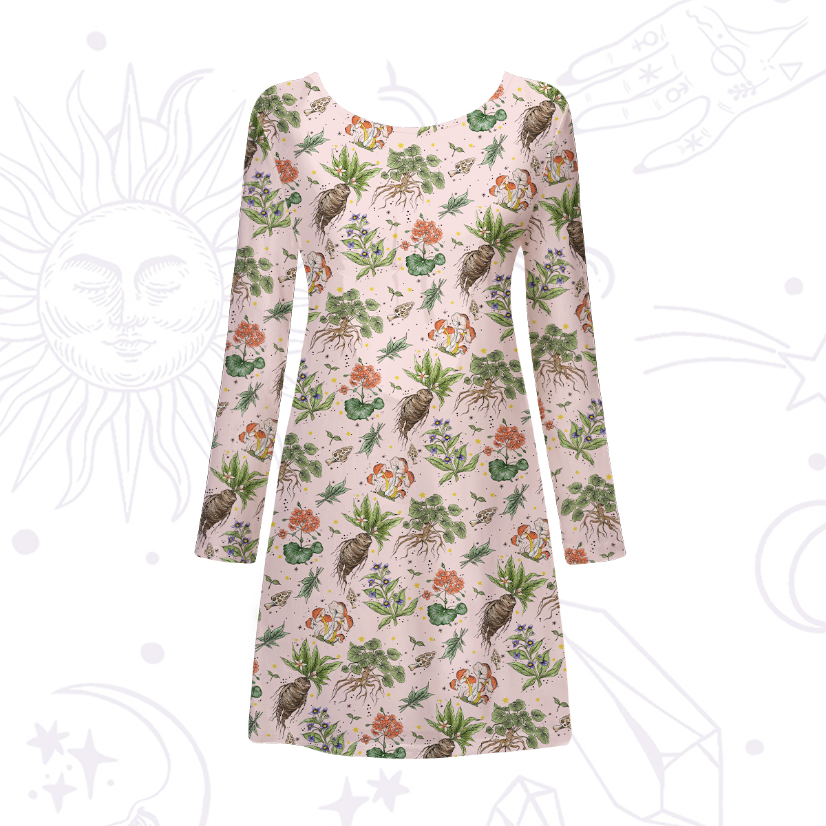 Purplehecate Magical Herbcraft Beachwear Cover-Up Dress