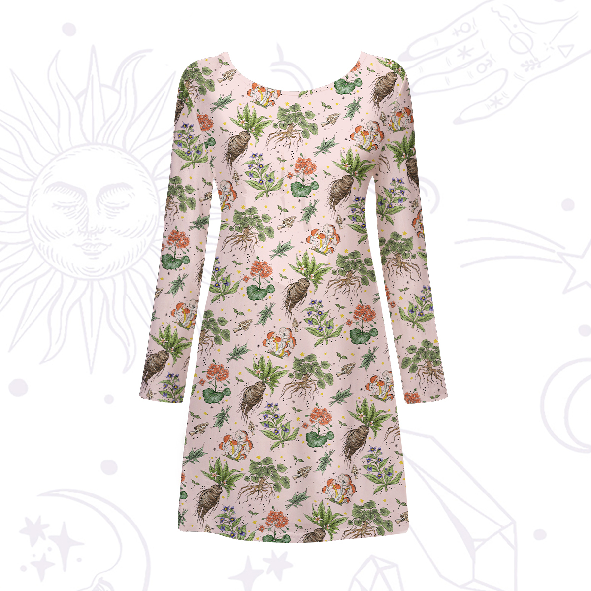 Purplehecate Magical Herbcraft Beachwear Cover-Up Dress