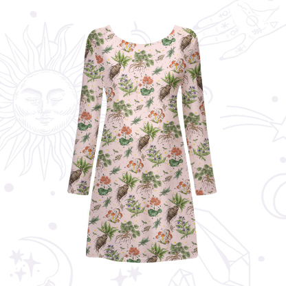 Purplehecate Magical Herbcraft Beachwear Cover-Up Dress