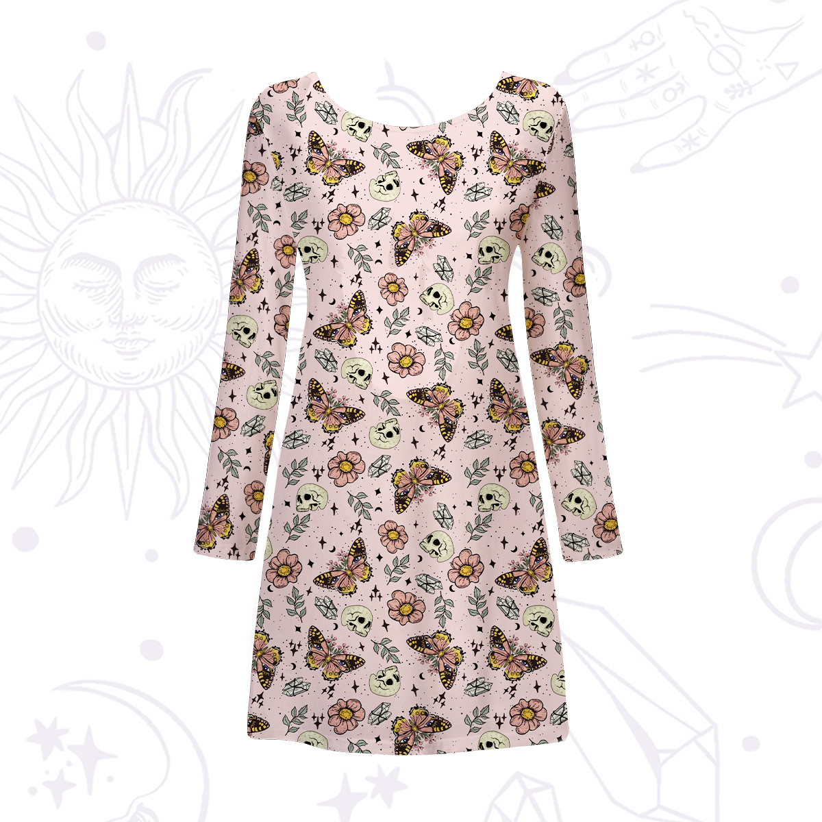 Purplehecate The Endings Won't End You Beachwear Cover-Up Dress