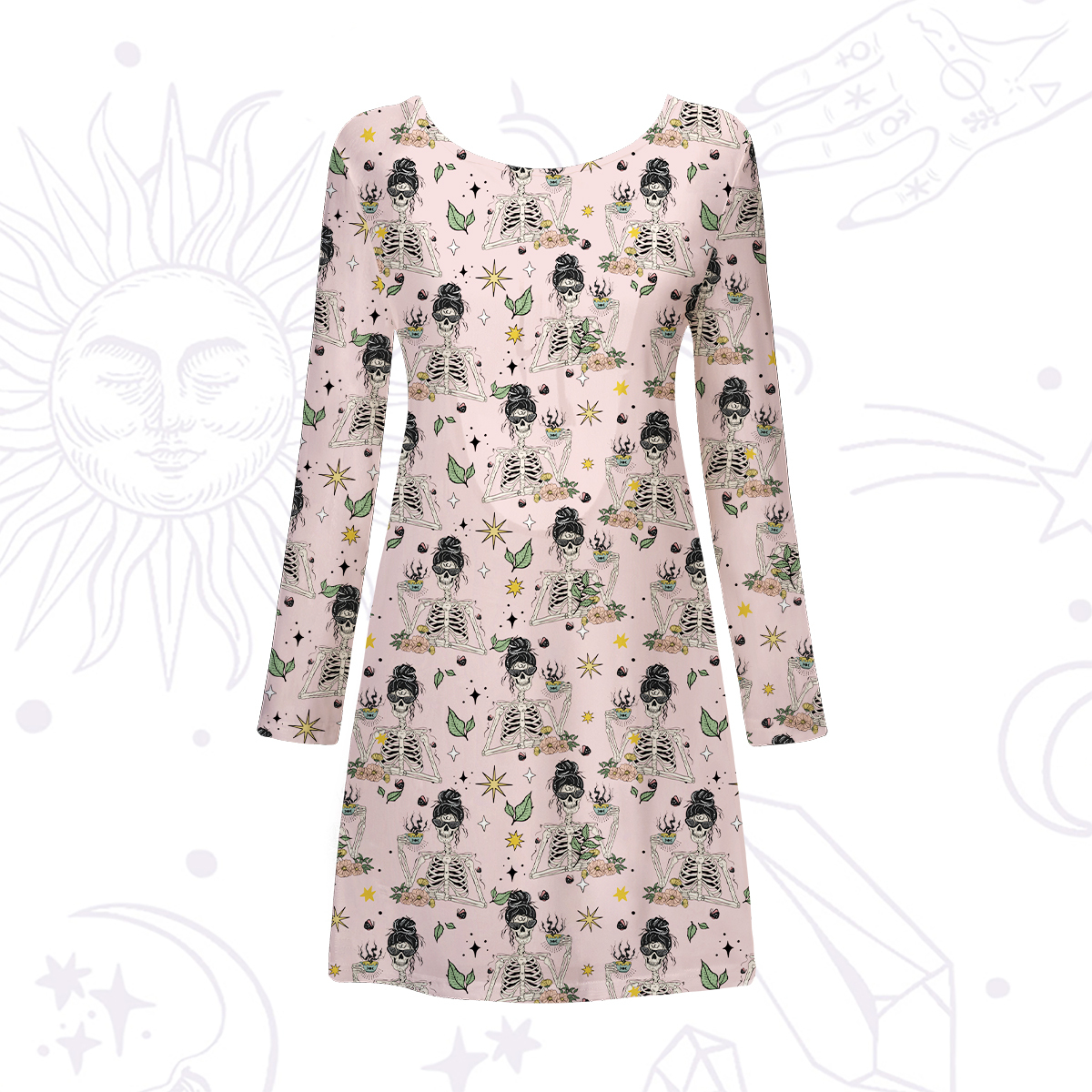 Purplehecate Everything Is Fine Beachwear Cover-Up Dress