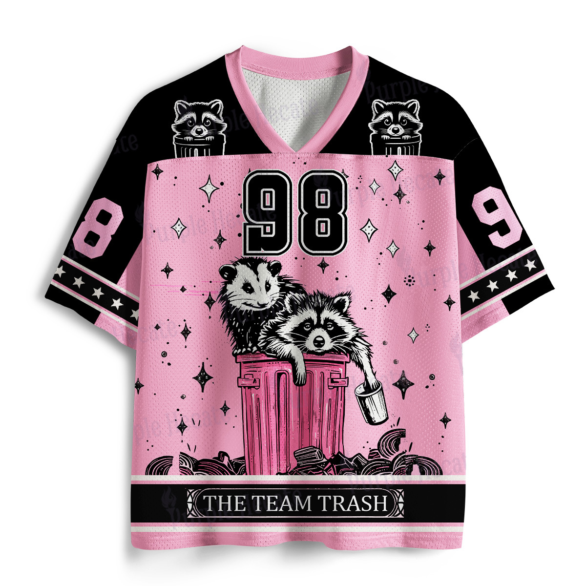 Purplehecate The Team Trash Raccoon & Possum Mesh Jersey