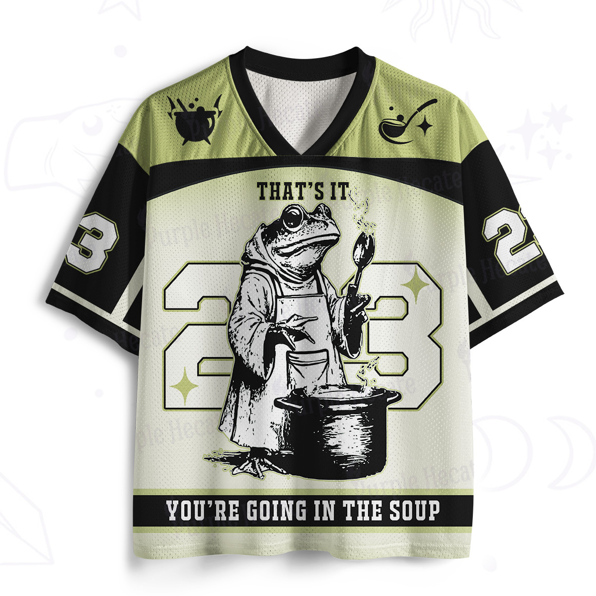 Purplehecate That's It You're Going in the Soup Mesh Jersey