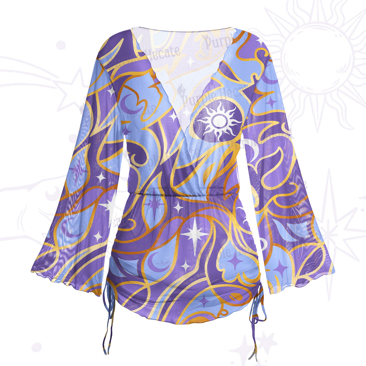 Purplehecate Rose Skull Maxi Tank Beachwear Dress