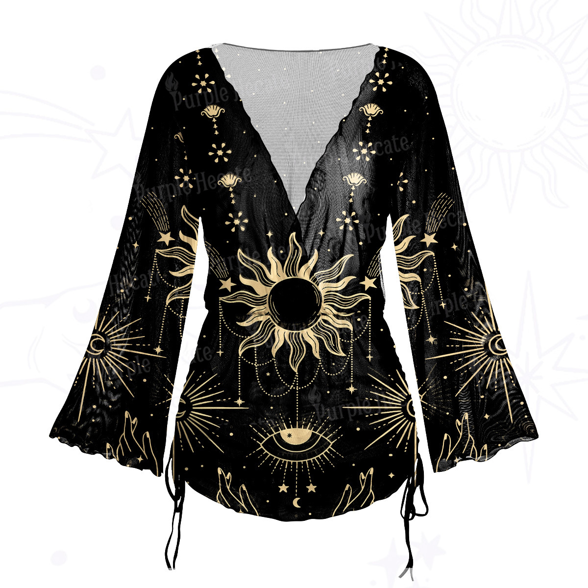 Purplehecate Rose Skull Maxi Tank Beachwear Dress