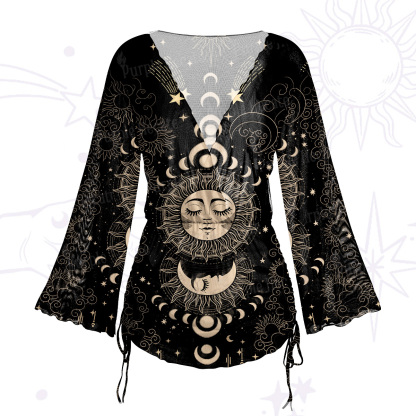 Purplehecate Lunar Eclipse Mesh Cover Up Dress