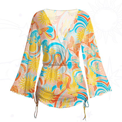 Purplehecate Summer Sanctuary Mesh Cover Up Dress