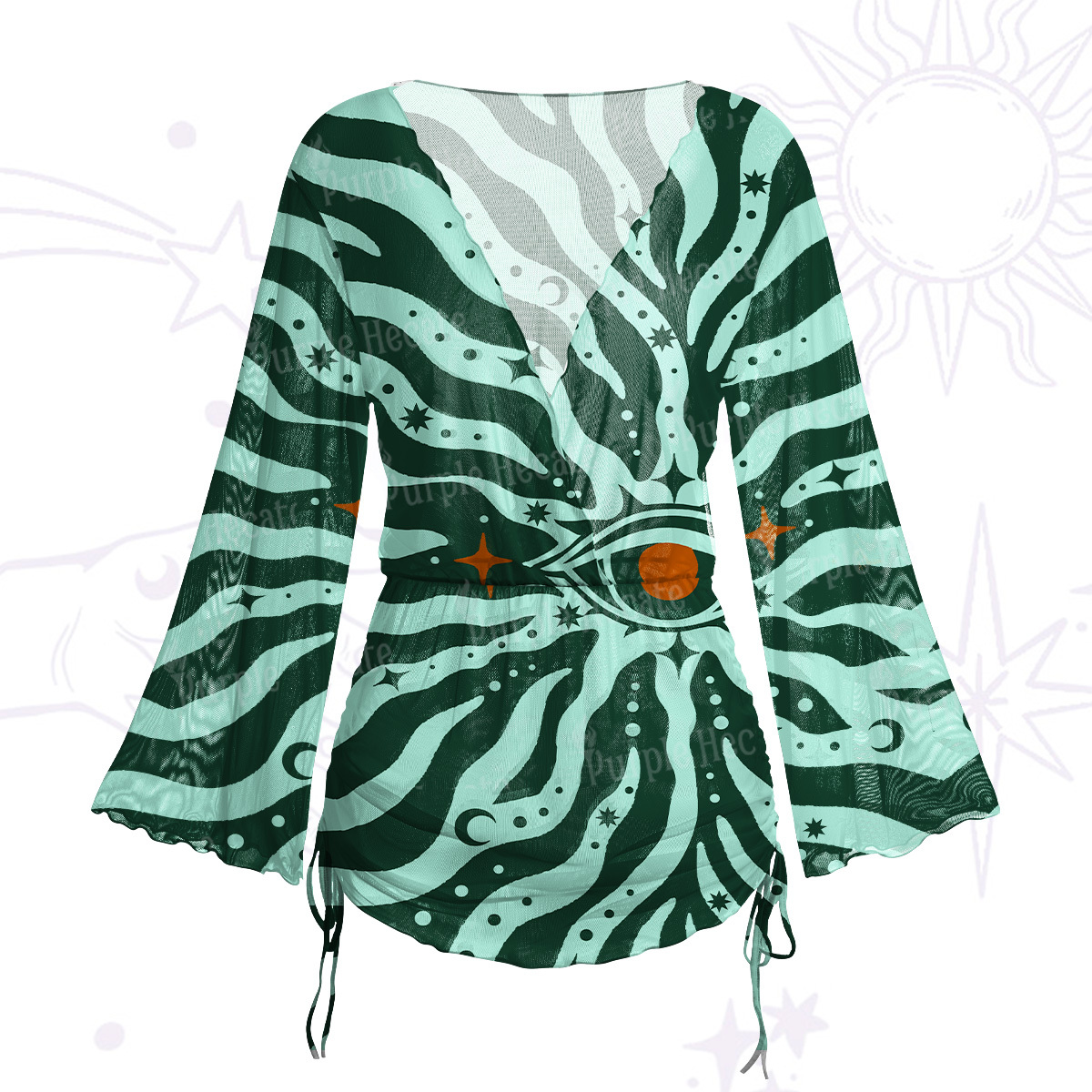 Purplehecate Rose Skull Maxi Tank Beachwear Dress