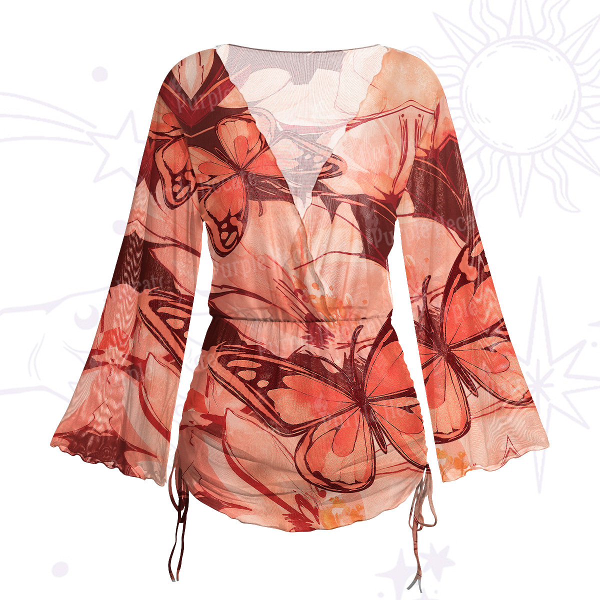 Purplehecate Rose Skull Maxi Tank Beachwear Dress