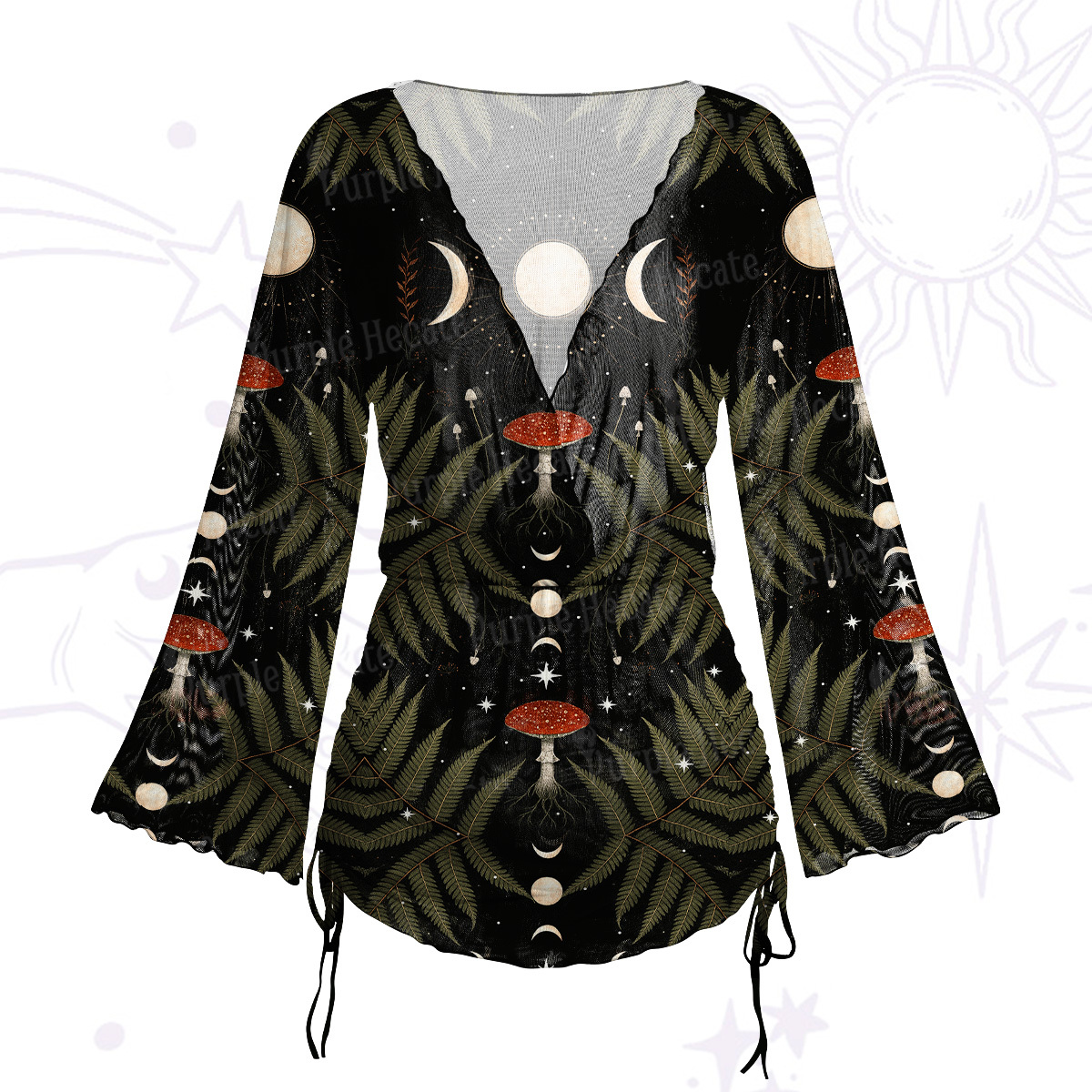 Purplehecate Rose Skull Maxi Tank Beachwear Dress