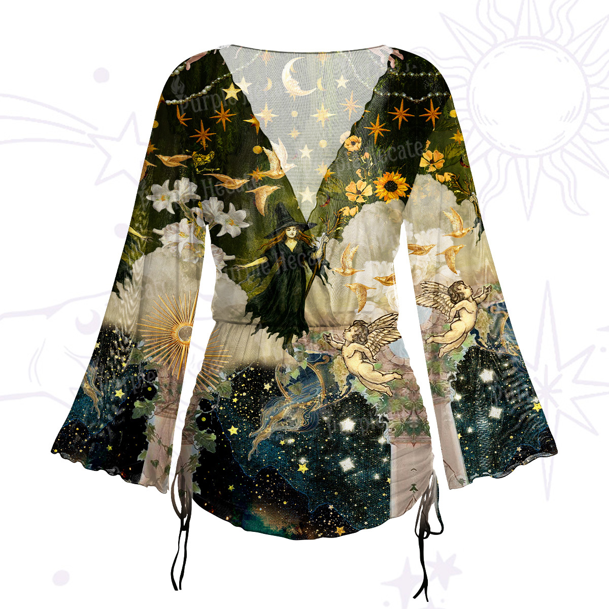 Purplehecate Rose Skull Maxi Tank Beachwear Dress