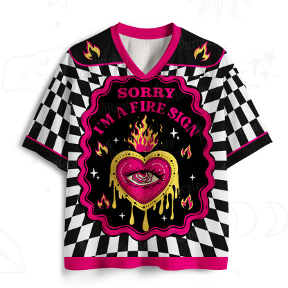 Purplehecate Sorry I'm A Fire Sign Mesh Jersey