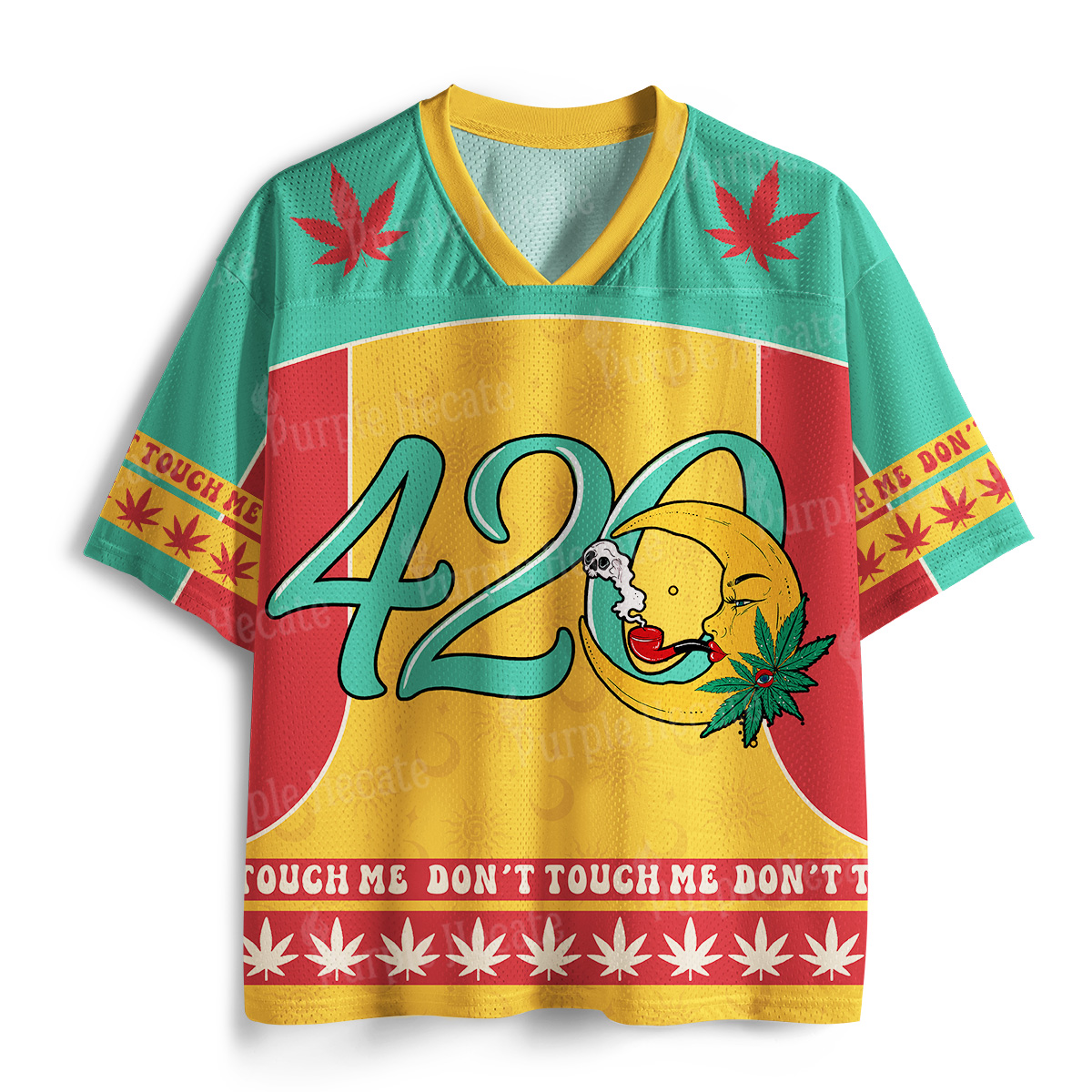 Purplehecate 420 Vibes Don’t Touch My Weed Mesh Jersey