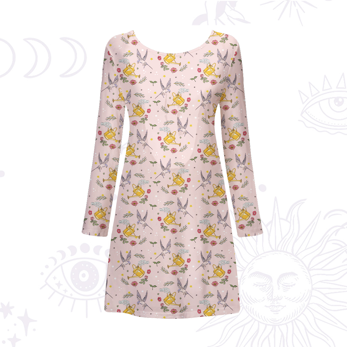 Purplehecate Magical Garden Beachwear Cover-Up Dress