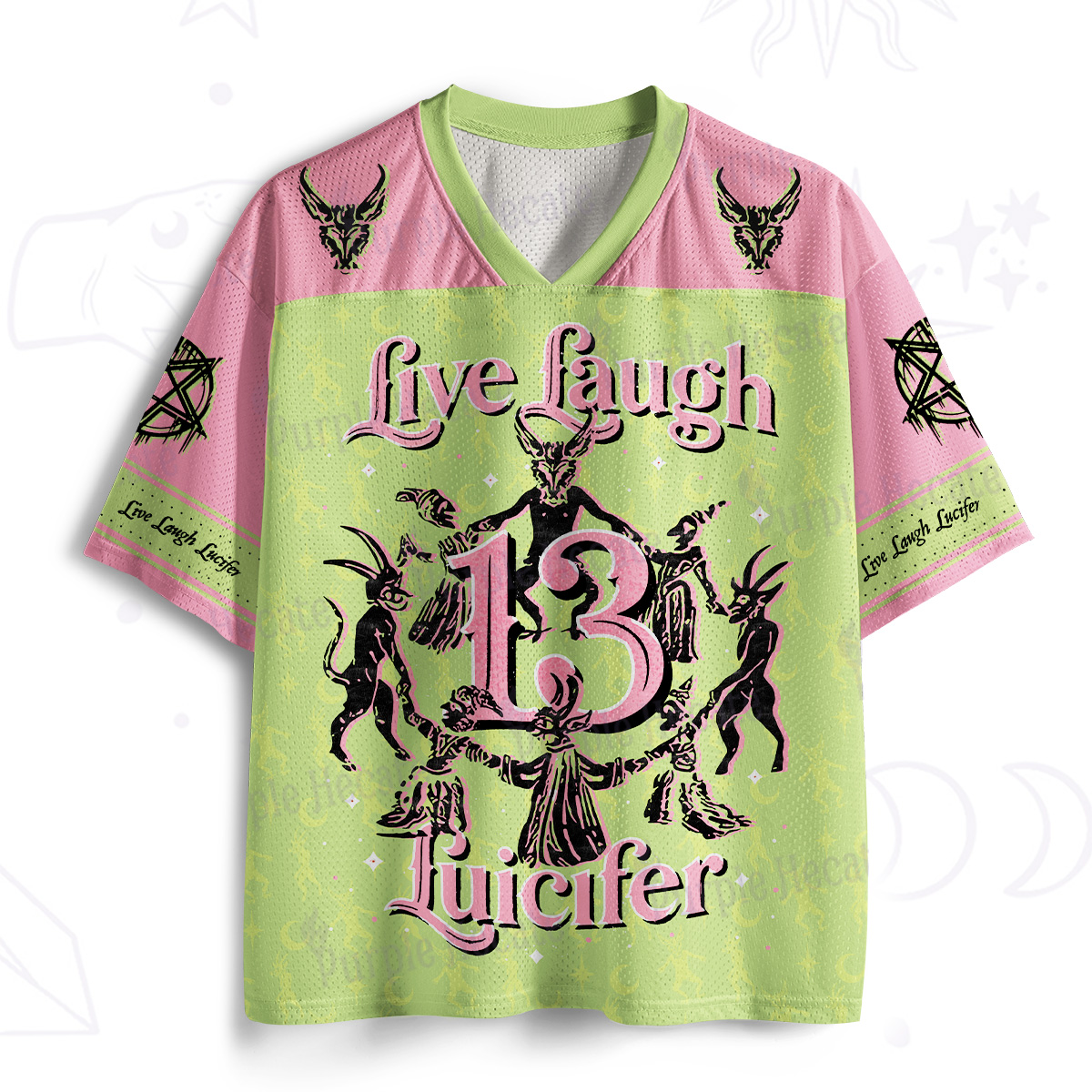 Purplehecate Live Laugh Lucifer Mesh Jersey