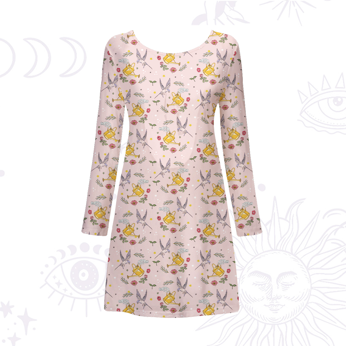 Purplehecate Magical Garden Beachwear Cover-Up Dress