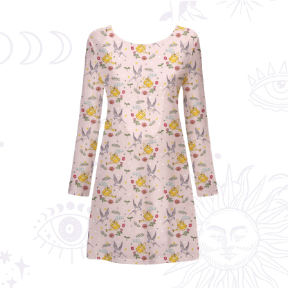 Purplehecate Magical Garden Beachwear Cover-Up Dress