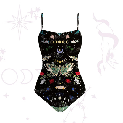 Purplehecate Moonlight Metamorphosis Slim-Strap Swimsuit