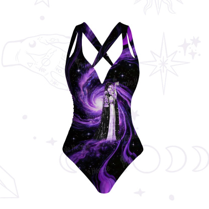 Purplehecate The Cosmic Guide One-Piece Swimsuit