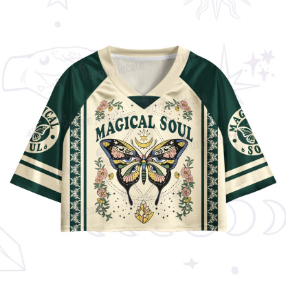 Purplehecate Magical Soul Crop Jersey Top