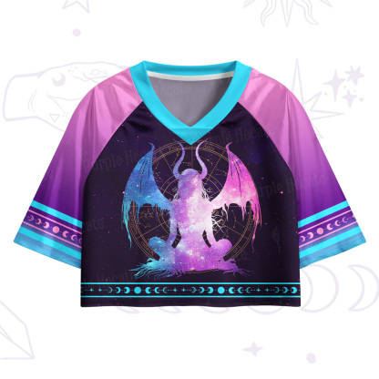 [Copy]Purplehecate Alien Lake Monster Encounter Crop Jersey Top