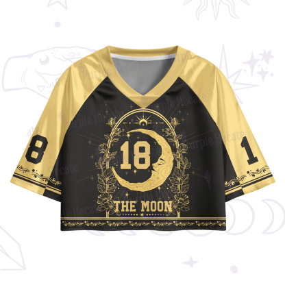 Purplehecate The Moon Crop Jersey Top