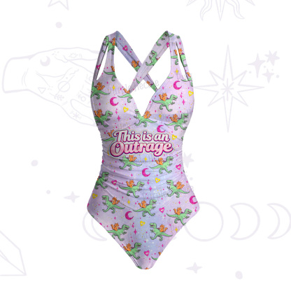 Purplehecate This is an Outrage One-Piece Swimsuit