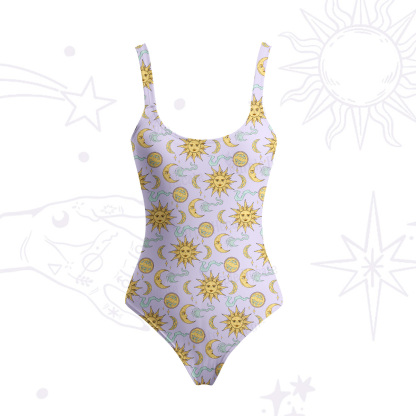 Purplehecate Magic of Sun and Moon Tank One Piece Swimsuit