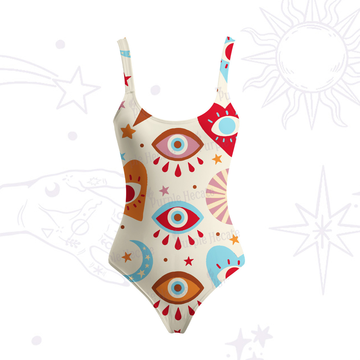 Purplehecate The Enchanted Eye of Love Tank One Piece Swimsuit