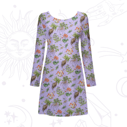 Purplehecate Magical Herbcraft Beachwear Cover-Up Dress