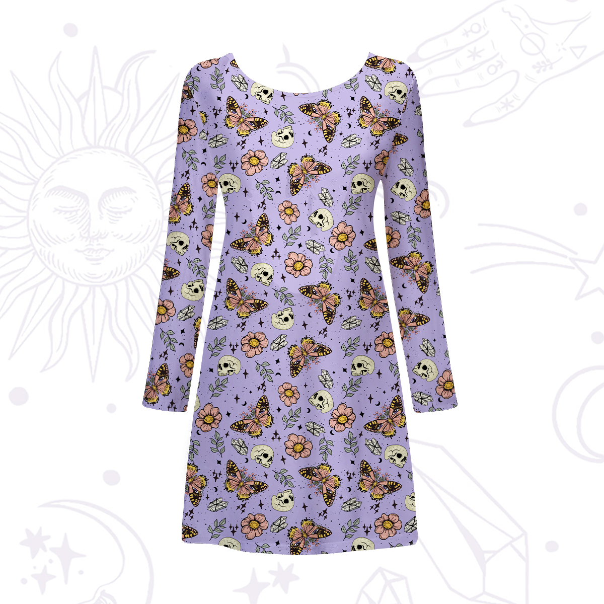 Purplehecate The Endings Won't End You Beachwear Cover-Up Dress