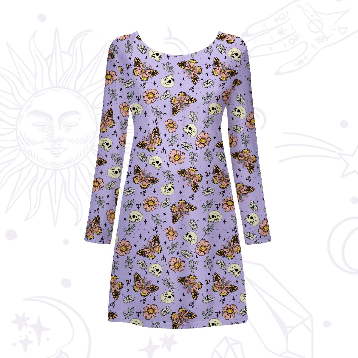 Purplehecate The Endings Won't End You Beachwear Cover-Up Dress