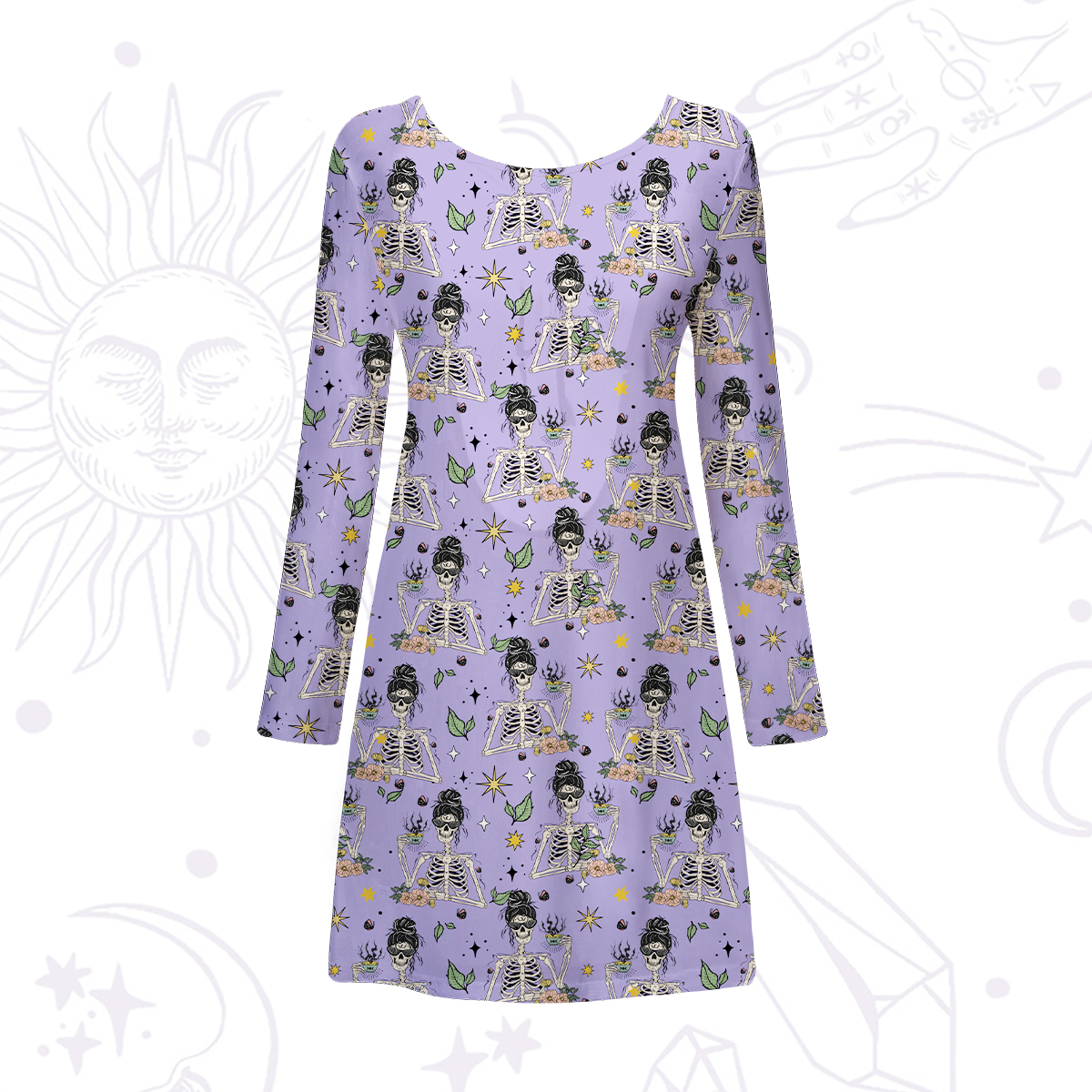Purplehecate Everything Is Fine Beachwear Cover-Up Dress