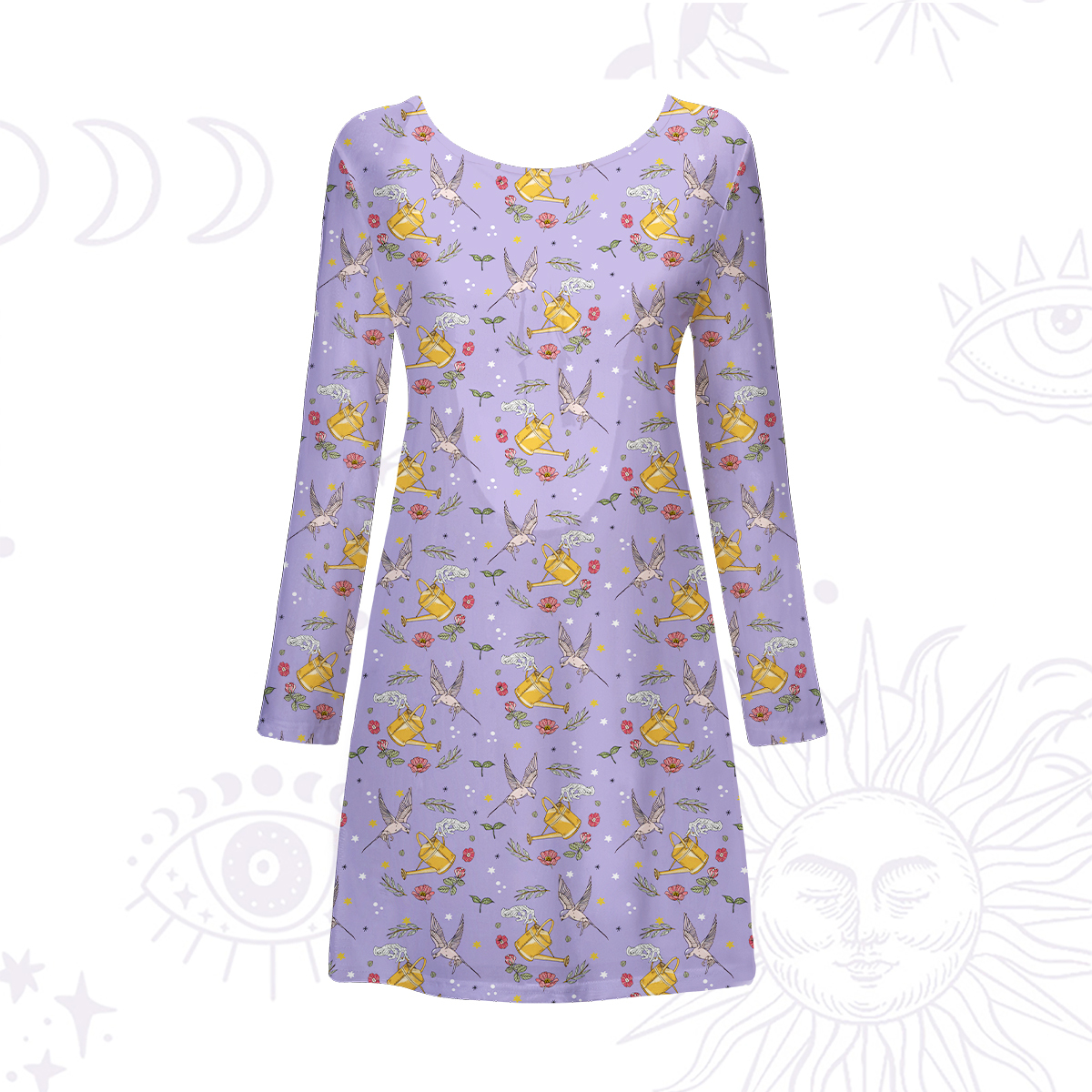 Purplehecate Magical Garden Beachwear Cover-Up Dress