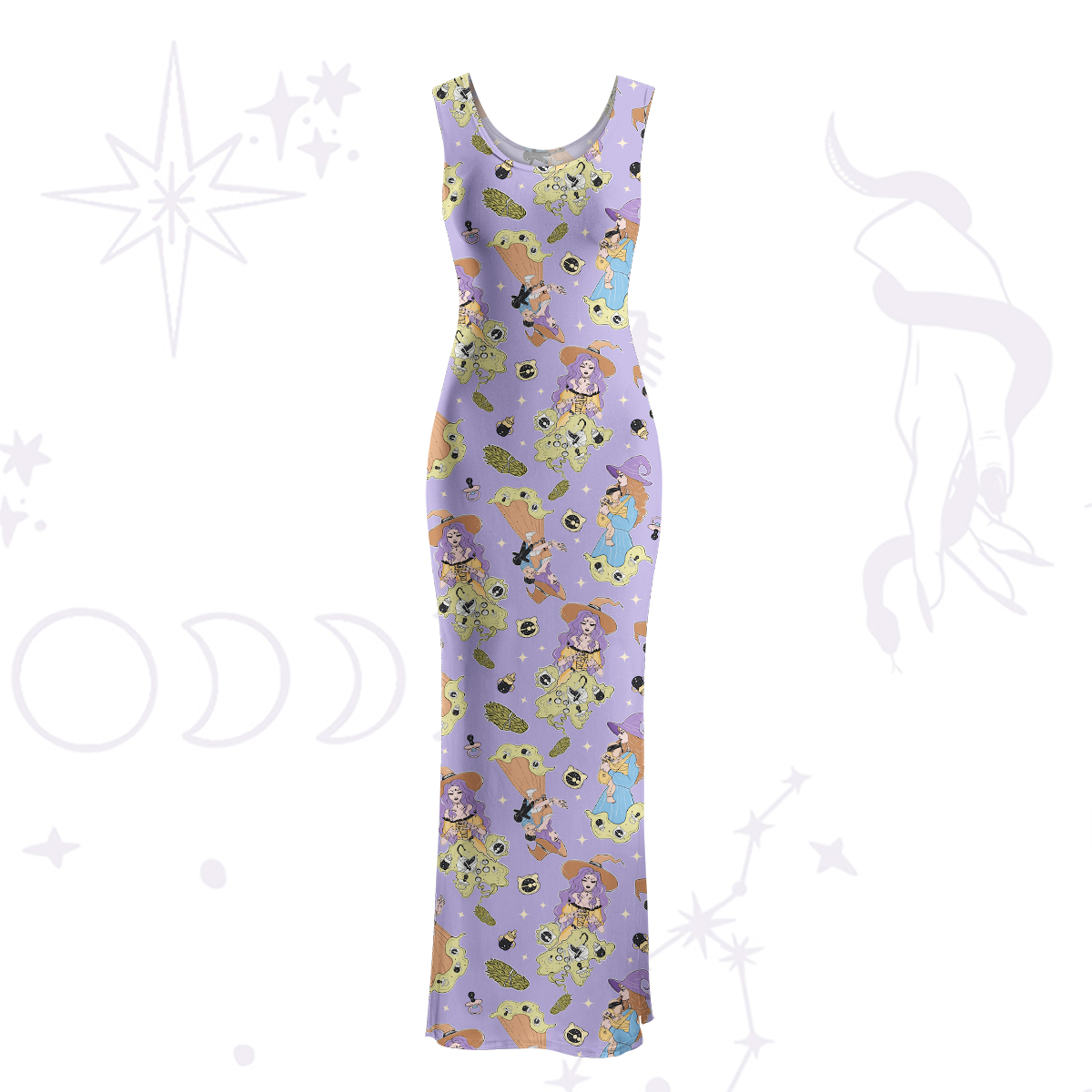 Purplehecate Mom Group Shenanigans Maxi Tank Beachwear Dress