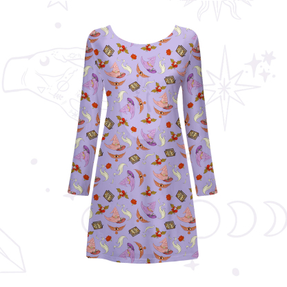 Purplehecate Fantasy Wizard Hat Beachwear Cover-Up Dress