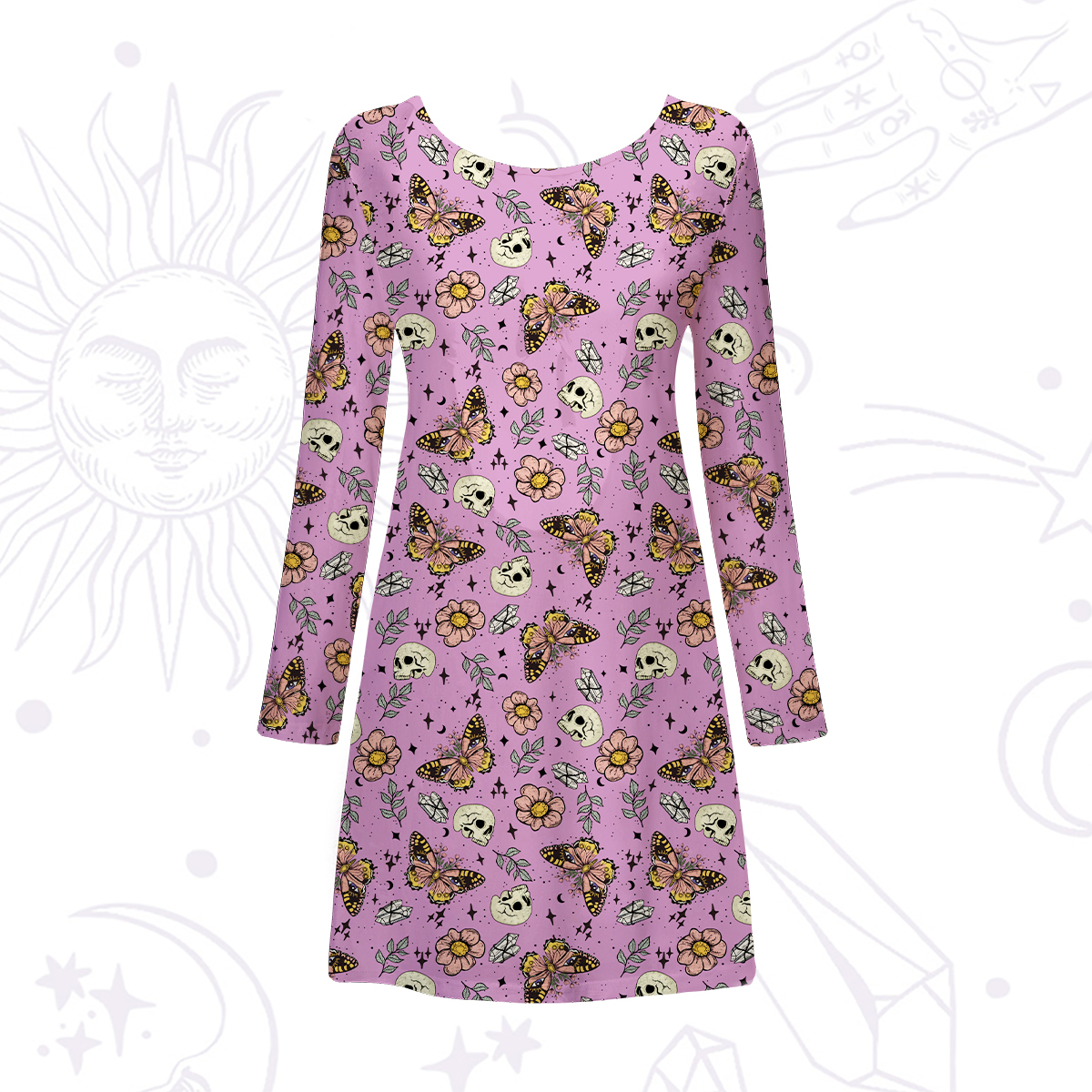 Purplehecate The Endings Won't End You Beachwear Cover-Up Dress