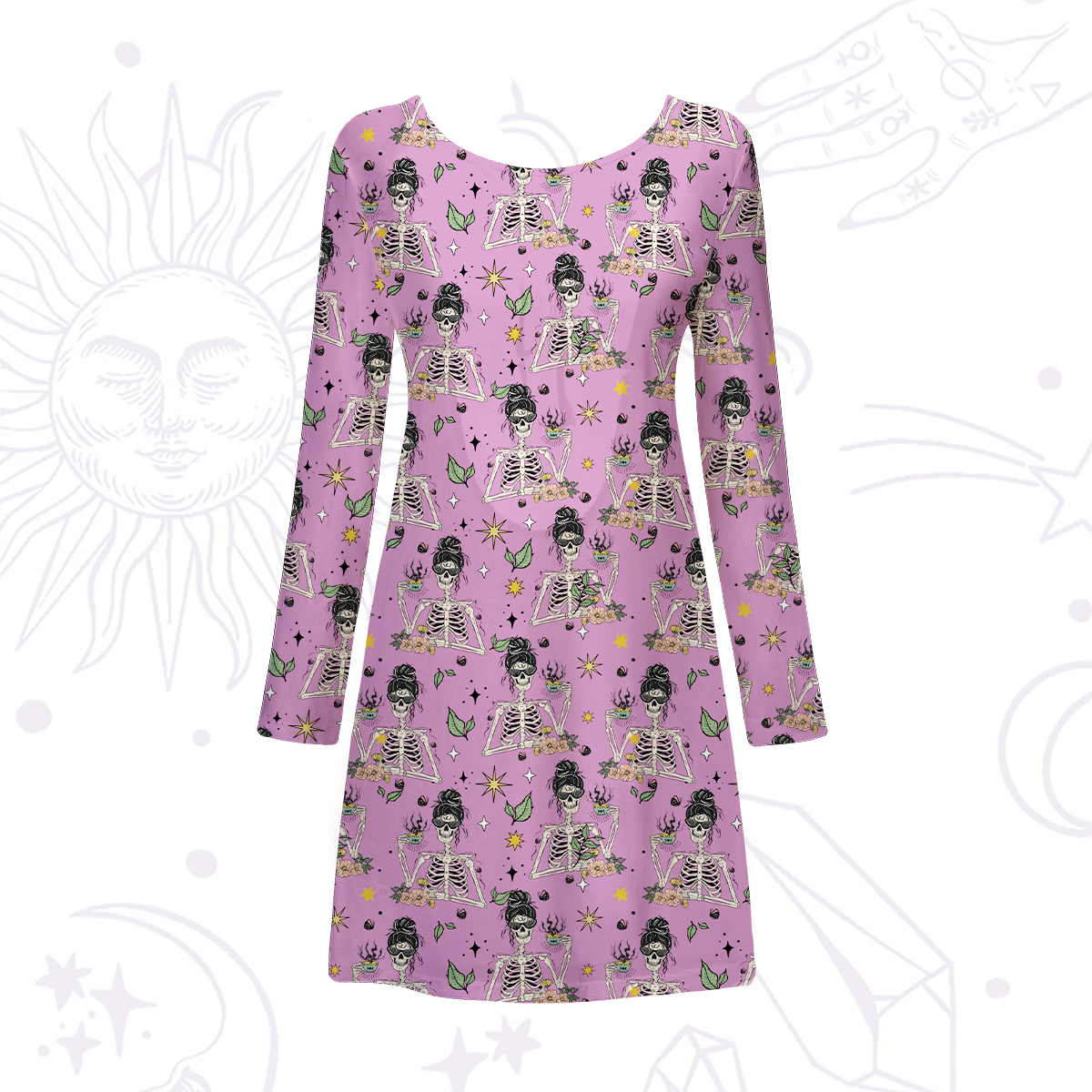 Purplehecate Everything Is Fine Beachwear Cover-Up Dress