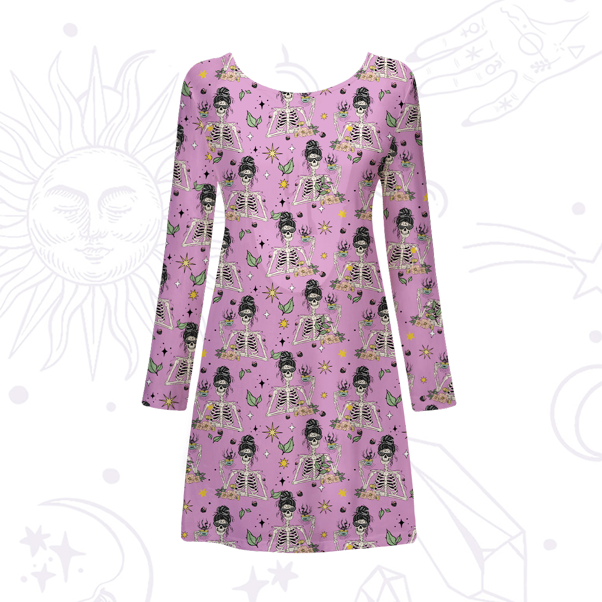 Purplehecate Everything Is Fine Beachwear Cover-Up Dress