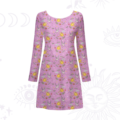 Purplehecate Magical Garden Beachwear Cover-Up Dress