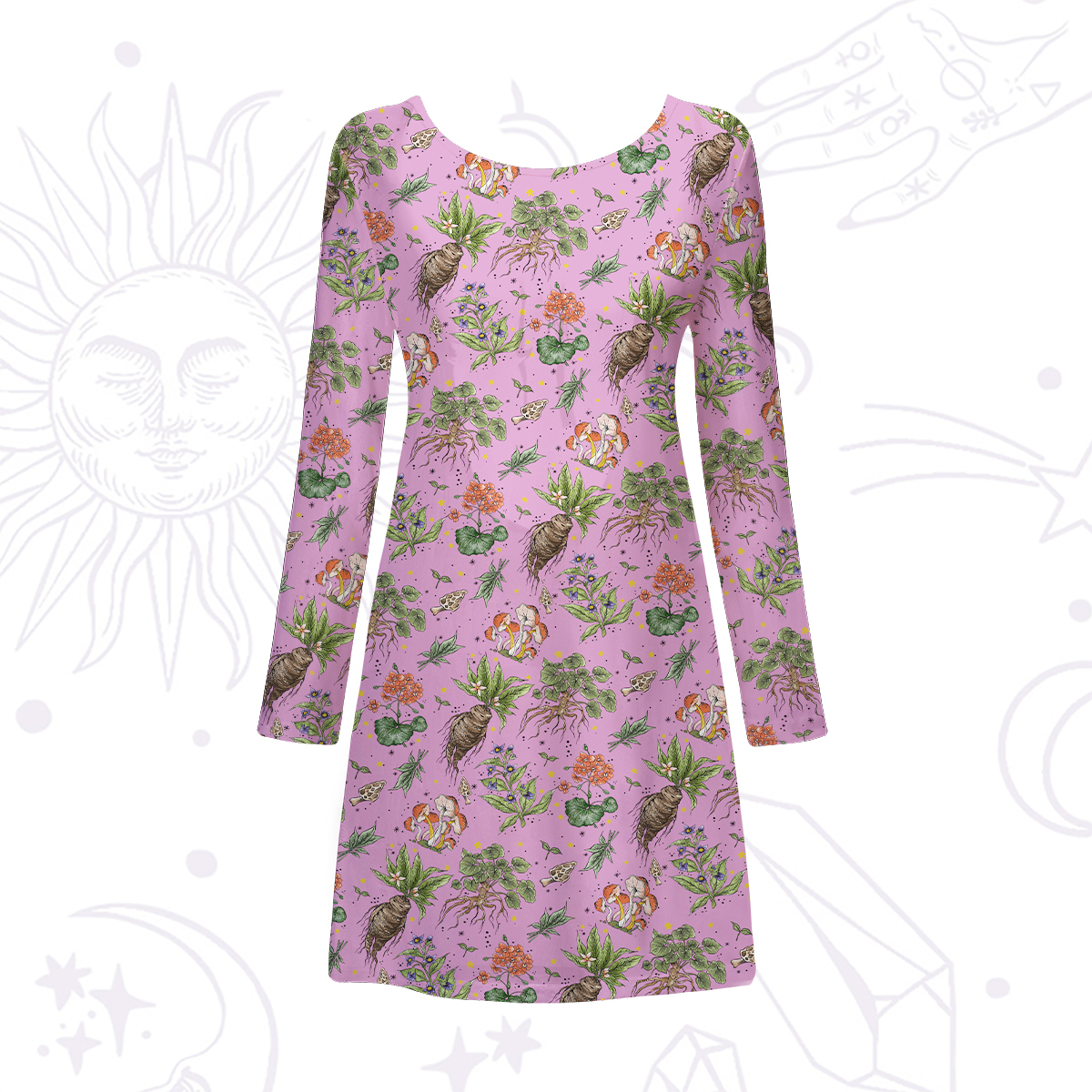 Purplehecate Magical Herbcraft Beachwear Cover-Up Dress