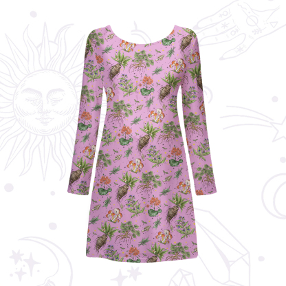 Purplehecate Magical Herbcraft Beachwear Cover-Up Dress