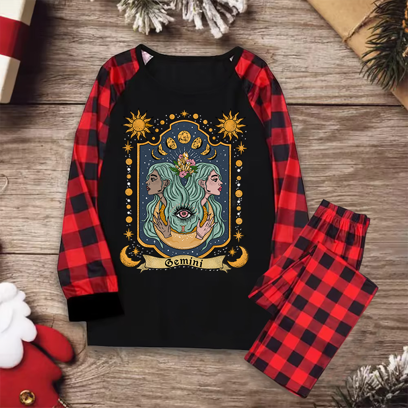 Purplehecate Gemini Zodiac Christmas Pajamas